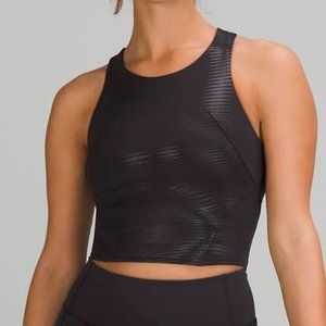 NWT lululemon invigorate training tank top foil size 4